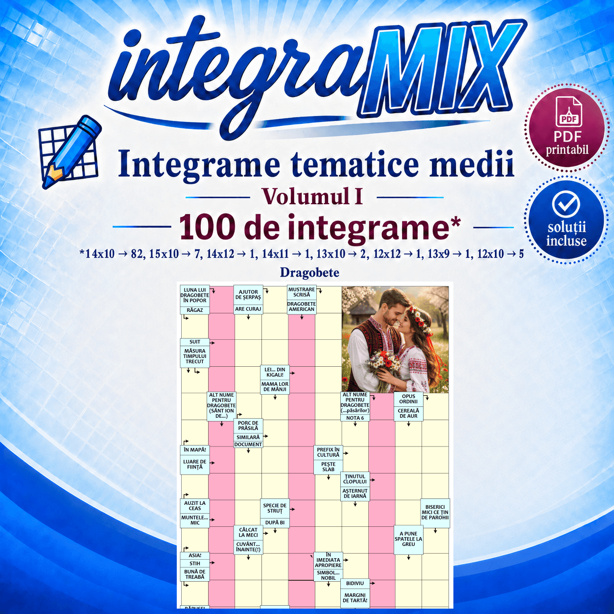 Copertă Integrame tematice medii – Vol. 1